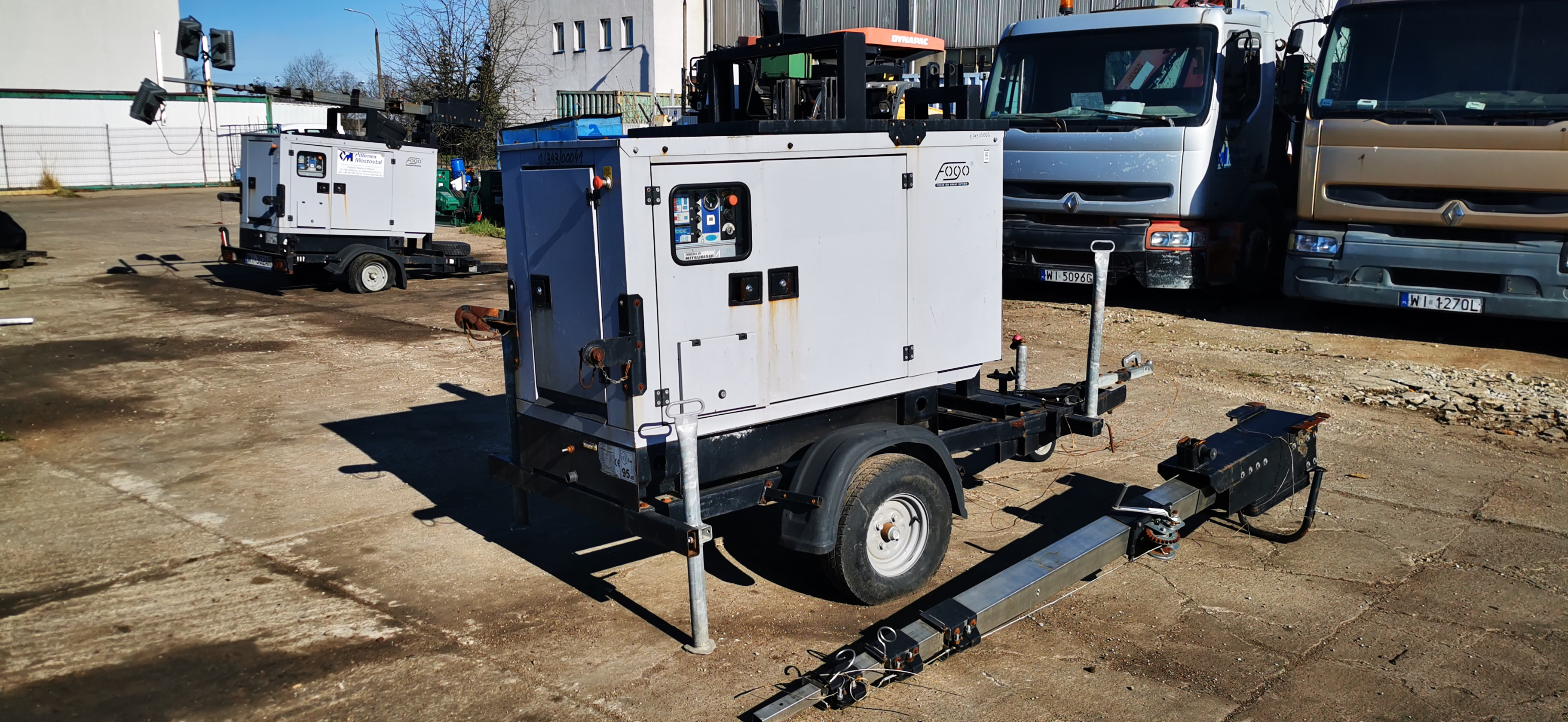 Agregat prądotwórczy z masztem oświetleniowym numer inwentarzowy IN/1/343/00001